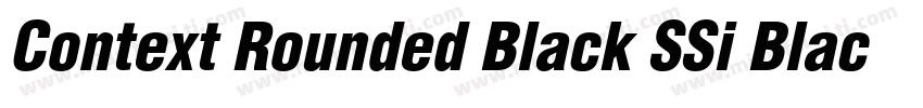Context Rounded Black SSi Black Italic字体转换
